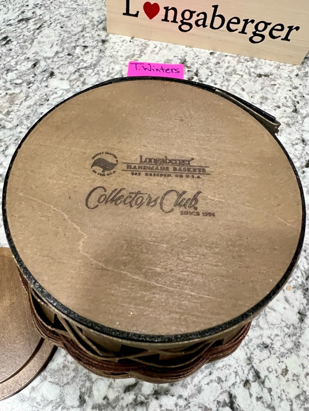 Longaberger Woven Barrel Collectors Club 2014 - Picture 6 of 7